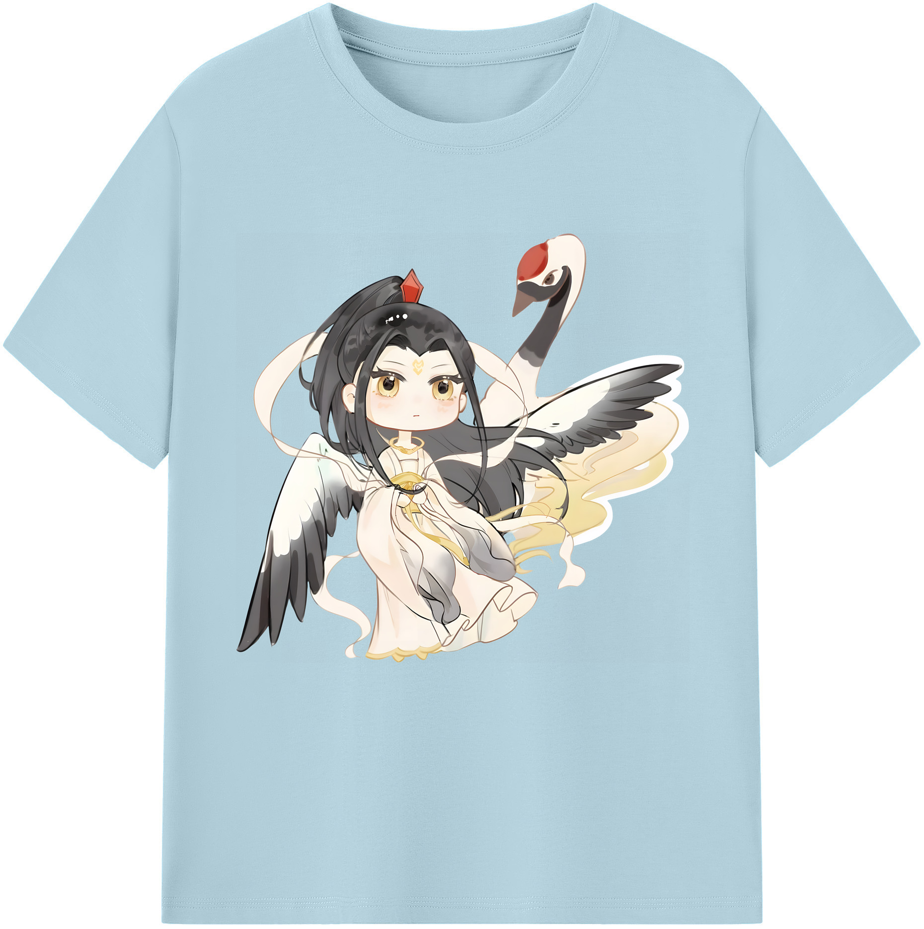 （画像用） Ne Zha 2 ナタ 魔童の大暴れ 綿100％半袖Tシャツ（フロントプリント）